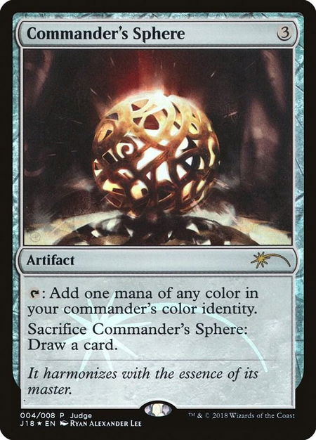 Commander's Sphere - Judge Promos Magic: The Gathering trading card