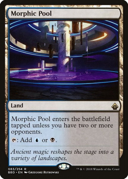 Morphic Pool trading card from Battlebond Morphic Pool - Battlebond Magic: The Gathering trading card