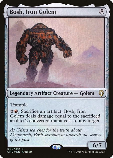 Bosh, Iron Golem - Commander Anthology Volume II Magic: The Gathering trading card