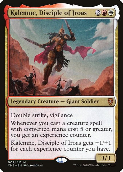 Kalemne, Disciple of Iroas trading card from Commander Anthology Volume II Kalemne, Disciple of Iroas - Commander Anthology Volume II Magic: The Gathering trading card