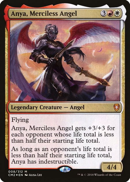 Anya, Merciless Angel - Commander Anthology Volume II Magic: The Gathering trading card