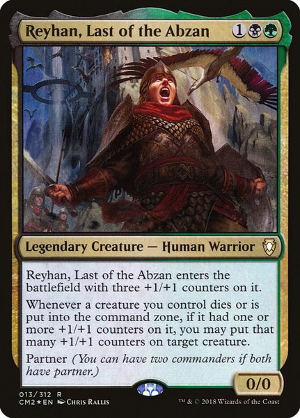 Reyhan, Last of the Abzan trading card from Commander Anthology Volume II Reyhan, Last of the Abzan - Commander Anthology Volume II Magic: The Gathering trading card