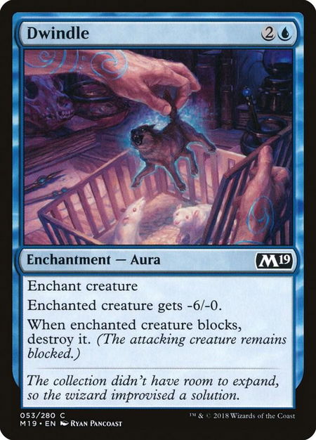 Dwindle - Core Set 2019 Magic: The Gathering trading card