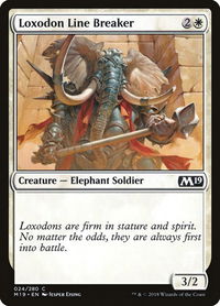 Loxodon Line Breaker - Core Set 2019 (M19) #24 - Common Magic: The Gathering Trading Card