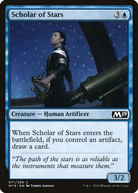 Scholar of Stars - Core Set 2019 Magic: The Gathering trading card