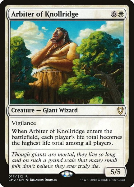 Arbiter of Knollridge trading card from Commander Anthology Volume II Arbiter of Knollridge - Commander Anthology Volume II Magic: The Gathering trading card
