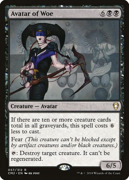 Avatar of Woe - Commander Anthology Volume II Magic: The Gathering trading card