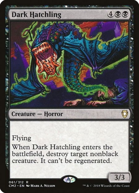 Dark Hatchling - Commander Anthology Volume II Magic: The Gathering trading card