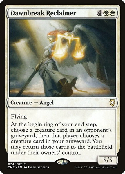Dawnbreak Reclaimer trading card from Commander Anthology Volume II Dawnbreak Reclaimer - Commander Anthology Volume II Magic: The Gathering trading card