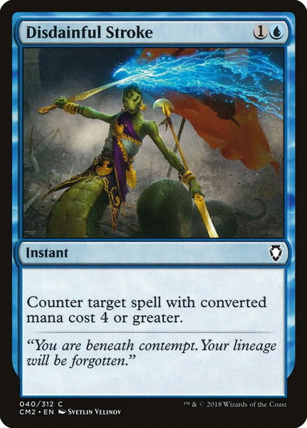 Disdainful Stroke trading card from Commander Anthology Volume II Disdainful Stroke - Commander Anthology Volume II Magic: The Gathering trading card