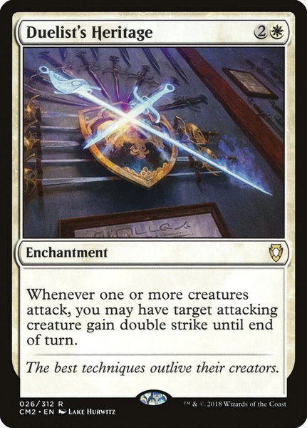 Duelist's Heritage trading card from Commander Anthology Volume II Duelist's Heritage - Commander Anthology Volume II Magic: The Gathering trading card
