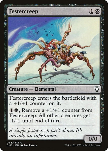 Festercreep trading card from Commander Anthology Volume II Festercreep - Commander Anthology Volume II Magic: The Gathering trading card