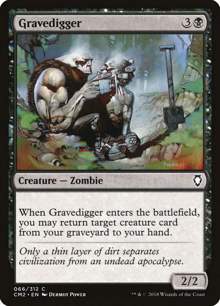Gravedigger - Commander Anthology Volume II Magic: The Gathering trading card
