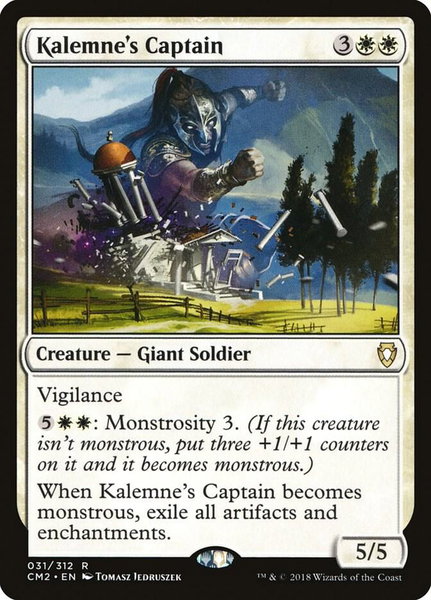 Kalemne's Captain trading card from Commander Anthology Volume II Kalemne's Captain - Commander Anthology Volume II Magic: The Gathering trading card