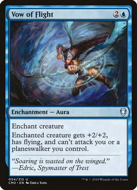 Vow of Flight - Commander Anthology Volume II Magic: The Gathering trading card