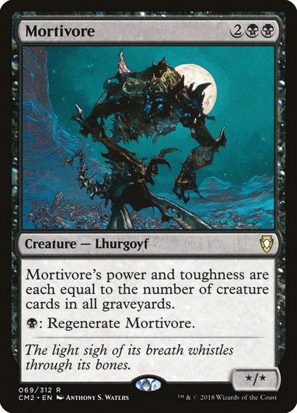 Mortivore trading card from Commander Anthology Volume II Mortivore - Commander Anthology Volume II Magic: The Gathering trading card