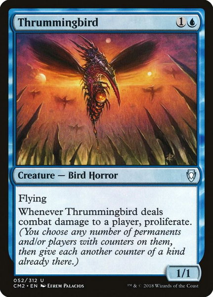Thrummingbird trading card from Commander Anthology Volume II Thrummingbird - Commander Anthology Volume II Magic: The Gathering trading card