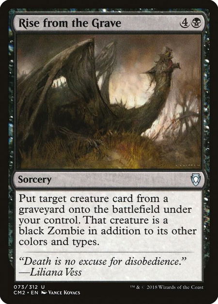 Rise from the Grave - Commander Anthology Volume II Magic: The Gathering trading card
