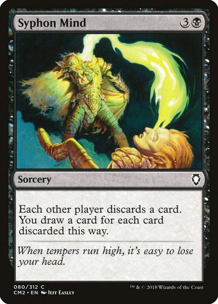 Syphon Mind - Commander Anthology Volume II Magic: The Gathering trading card