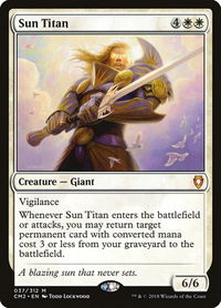 Sun Titan - Commander Anthology Volume II (CM2) #37 - Mythic Magic: The Gathering Trading Card