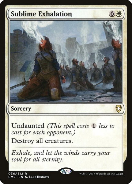 Sublime Exhalation trading card from Commander Anthology Volume II Sublime Exhalation - Commander Anthology Volume II Magic: The Gathering trading card