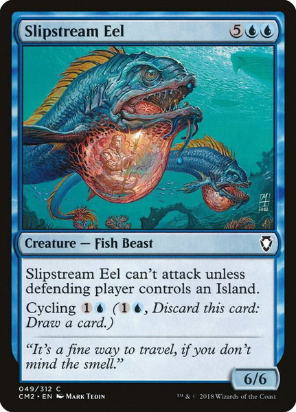 Slipstream Eel - Commander Anthology Volume II Magic: The Gathering trading card