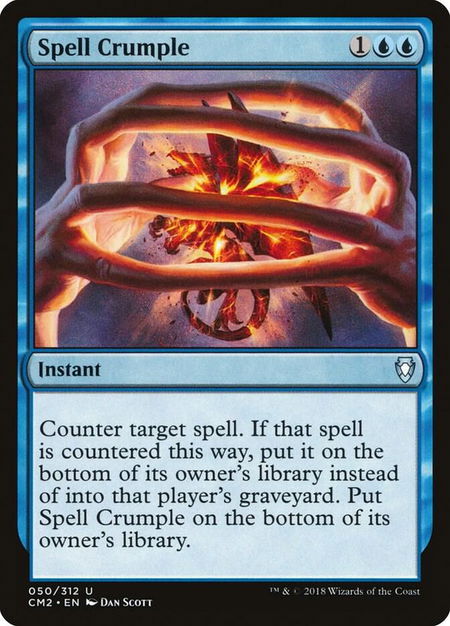 Spell Crumple - Commander Anthology Volume II Magic: The Gathering trading card