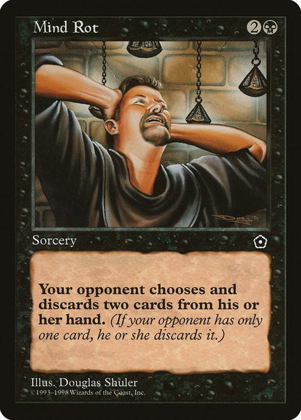 Mind Rot - Portal Second Age Magic: The Gathering trading card