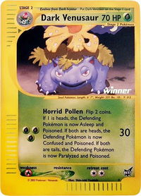 Dark Venusaur - 7 [Winner] - Best of Promos (PR) #007/009 - Rare Pokémon Trading Card