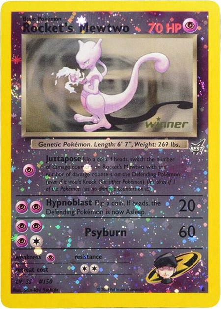 Rocket's Mewtwo - 8 [Winner] - Best of Promos Pokémon trading card