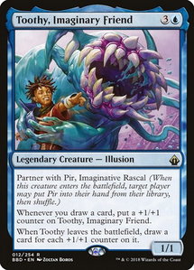 Toothy, Imaginary Friend - Battlebond (BBD) #12 - Rare Magic: The Gathering Trading Card