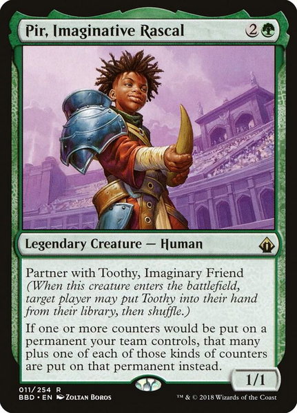 Pir, Imaginative Rascal - Battlebond Magic: The Gathering trading card