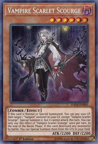 Vampire Scarlet Scourge - Dark Saviors (DASA) #DASA-EN005 - Secret Rare YuGiOh Trading Card