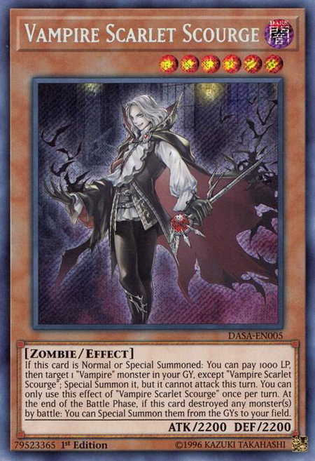 Vampire Scarlet Scourge - Dark Saviors YuGiOh trading card