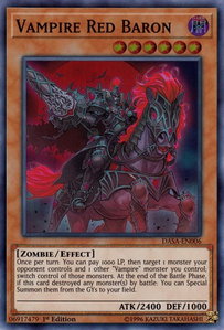 Vampire Red Baron - Dark Saviors (DASA) #DASA-EN006 - Super Rare YuGiOh Trading Card