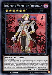 Dhampir Vampire Sheridan - Dark Saviors (DASA) #DASA-EN007 - Secret Rare YuGiOh Trading Card