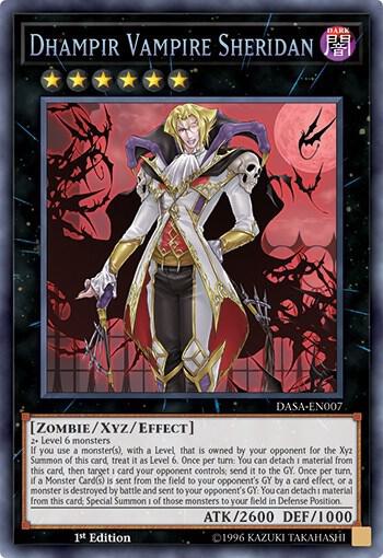 Dhampir Vampire Sheridan - Dark Saviors YuGiOh trading card
