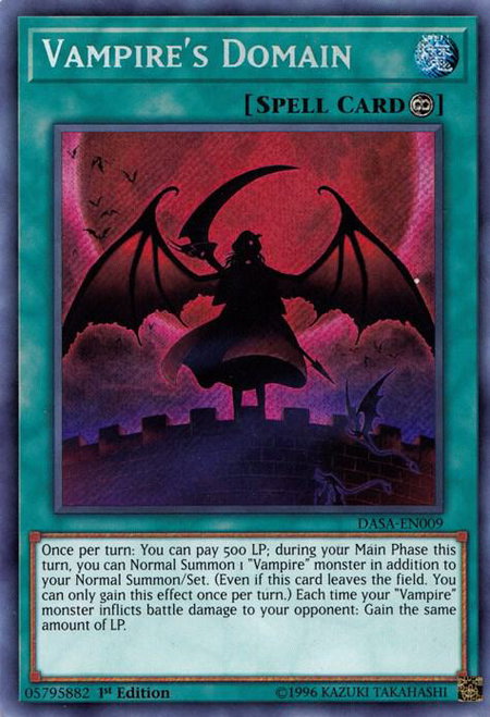 Vampire's Domain - Dark Saviors YuGiOh trading card