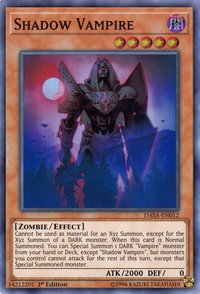 Shadow Vampire - Dark Saviors (DASA) #DASA-EN012 - Super Rare YuGiOh Trading Card