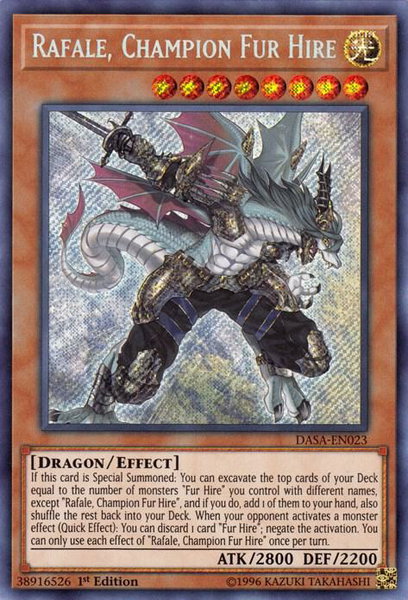Rafale, Champion Fur Hire - Dark Saviors YuGiOh trading card