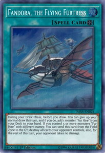 Fandora, the Flying Furtress - Dark Saviors (DASA) #DASA-EN024 - Super Rare YuGiOh Trading Card