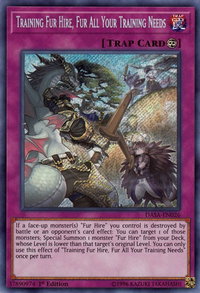 Training Fur Hire, Fur All Your Training Needs - Dark Saviors (DASA) #DASA-EN026 - Secret Rare YuGiOh Trading Card