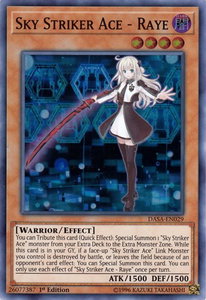 Sky Striker Ace - Raye - Dark Saviors (DASA) #DASA-EN029 - Super Rare YuGiOh Trading Card