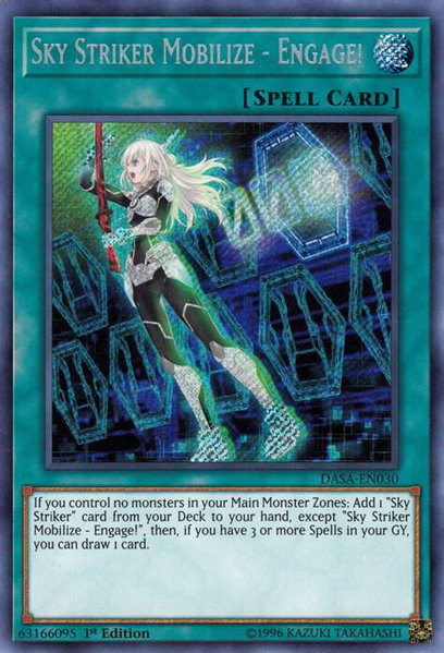 Sky Striker Mobilize - Engage! trading card from Dark Saviors Sky Striker Mobilize - Engage! - Dark Saviors YuGiOh trading card