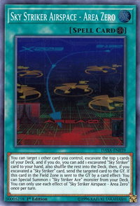 Sky Striker Airspace - Area Zero - Dark Saviors (DASA) #DASA-EN039 - Super Rare YuGiOh Trading Card
