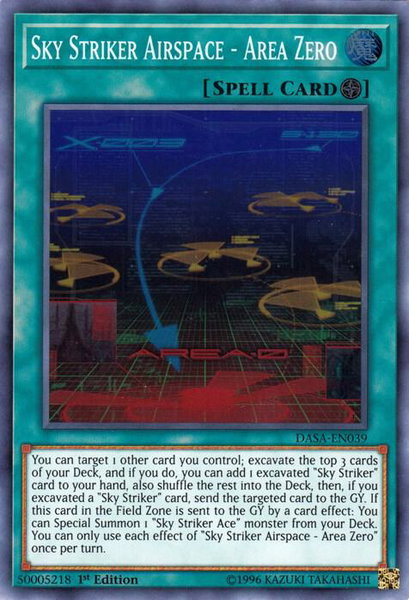 Sky Striker Airspace - Area Zero - Dark Saviors YuGiOh trading card