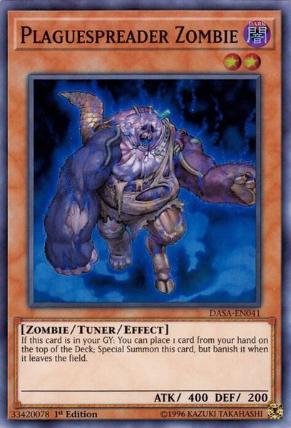 Plaguespreader Zombie - Dark Saviors YuGiOh trading card