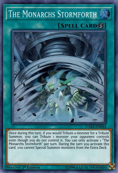 The Monarchs Stormforth - Dark Saviors YuGiOh trading card