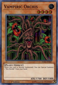 Vampiric Orchis - Dark Saviors (DASA) #DASA-EN047 - Super Rare YuGiOh Trading Card