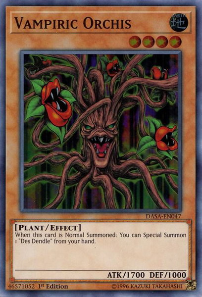 Vampiric Orchis - Dark Saviors YuGiOh trading card